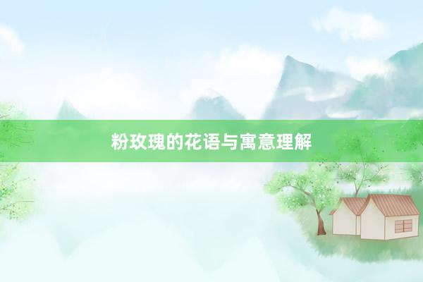 粉玫瑰的花语与寓意理解
